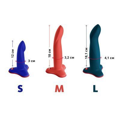 Фалоімітатор Fun Factory LIMBA FLEX L, колір морської хвилі, гнучкий, з ефектом пам&rsquo;яті, підходить для точки G