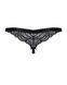 Кружевные танга с доступом Obsessive 828-THC-1 crotchless thong S/M, черные