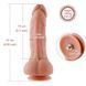 Ультрареалістичний фалоімітатор для секс-машин Hismith 8.3&Prime; 2-layers Silicone Flesh Dildo, двошарови