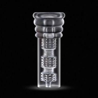 Мастурбатор Blush Rize &ndash; Luz Glow in the Dark Masturbator &ndash; Clear, всмоктування, світиться в темряві