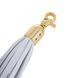 Анальна пробка з флогером LOCKINK SEVANDA White Pony-Tail Anal Pear-shape Plug