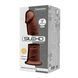 Фаллоимитатор SilexD Oscar Brown (MODEL 2 size 9in), двухслойный, силикон+Silexpan, диаметр 5,4см
