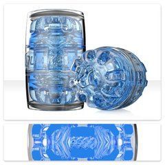 Мастурбатор Fleshlight Quickshot Turbo Blue Ice, компактний, наскрізний, підійде для пар та мінету