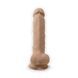 Фаллоимитатор с вибрацией SilexD Vetus Vibro Flesh (MODEL 1 size 8in) + LRS, двухслойный, диаметр 4,