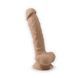 Фаллоимитатор с вибрацией SilexD Vetus Vibro Flesh (MODEL 1 size 8in) + LRS, двухслойный, диаметр 4,