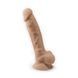 Фаллоимитатор с вибрацией SilexD Vetus Vibro Flesh (MODEL 1 size 8in) + LRS, двухслойный, диаметр 4,