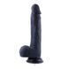 Фалоімітатор для секс-машин Hismith 8.3&Prime; Silicone Dildo Black, система KlicLok, гнучкий стрижень