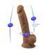 Фаллоимитатор SilexD Johnny Caramel (MODEL 1 size 7in), двухслойный, силикон+Silexpan, диаметр 3,8см