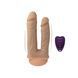 Двойной фаллоимитатор с вибрацией SilexD Double Gusto Vibro Flesh (Model 1 size 8" & 7") + LRS, диам
