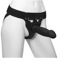 Страпон унісекс Doc Johnson Body Extensions &ndash; Be Risque, вібрація, пульт керування, порожня насадка