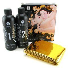 Гель для NURU масажу Shunga Oriental Body-to-Body &ndash; Melon Mango (2 x 225 мл) плюс простирадло