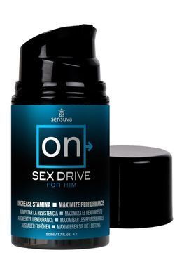 Крем для повышения либидо у мужчин Sensuva ON Sex Drive for Him 50 мл, с натуральными экстрактами