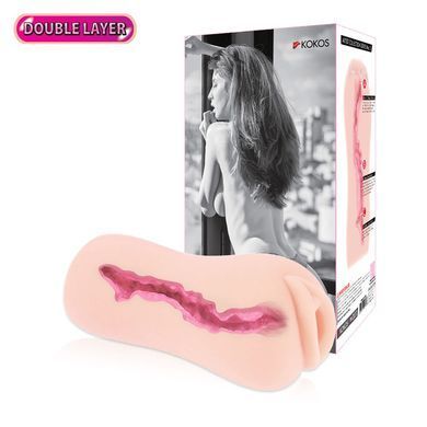 Мастурбатор-вагина двухслойный Kokos Sanda Double Layer, Телесный