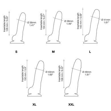 Реалистичный фаллоимитатор Strap-On-Me Sliding Skin Realistic Dildo Vanille - L, эффект подвижной ко