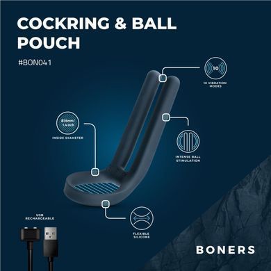 Ерекційне кільце Boners Cockring & Ball Stimulator