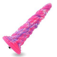 Фантазийный фаллоимитатор 10.12&Prime; для секс-машин Hismith Silicone Dildo rose Monster Series, KlicLok