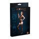 Комплект: боді та панчохи Moonlight Model 15 Black, з квітковим вертикальним малюнком