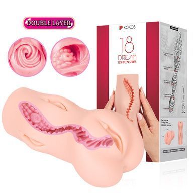 Мастурбатор Kokos Dream Double Layer, Телесный