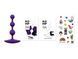 Анальные бусы Romp Amp Dark Purple, силикон, макс. диаметр 2,6 см