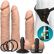 Набор для страпона Doc Johnson Vac-U-Lock Dual Density Experienced Set, диаметр 2&times;7см, 7,7см