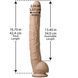 Фаллоимитатор Doc Johnson Dick Rambone Cock White, диаметр 6см, длина 42см, ПВХ