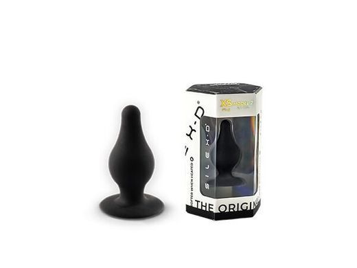 Анальная пробка SilexD (Model 2 size XS) двухслойная, силикон+Silexpan, диаметр 2,9см