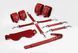 Набір Feral Feelings BDSM Kit 5 Red, наручники, поножі, хрестовина, маска, падл