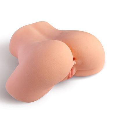 Мастурбатор-півторс з вібрацією Real Body Real Briana, вагіна та анус, 25х18 см