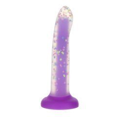 Светящийся в темноте фаллоимитатор ADDICTION Rave 8&Prime; Glow in the Dark Dildo Purple Confetti , 20,3 см