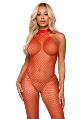 Бодистокинг Leg Avenue Racer neck bodystocking Red