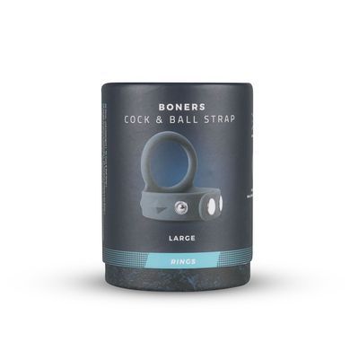 Подвійне ерекційне кільце Boners Cock & Ball Strap L, регулювання діаметра, 3,5&ndash;6 см