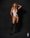 Трусики-стринги с кружевом Obsessive Arrowel White crotchless thong S/M