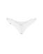 Трусики-стринги с кружевом Obsessive Arrowel White crotchless thong S/M