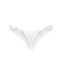 Трусики-стринги с кружевом Obsessive Arrowel White crotchless thong S/M