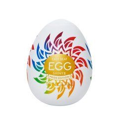Мастурбатор-яйце Tenga Egg Shiny II Pride Edition, щільний TPE, пробник лубриканту 5 мл, лімітована серія