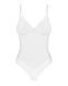 Боди Obsessive Alissium Teddy White, M/L, лиф с мягкой чашкой, высокие вырезы для ног