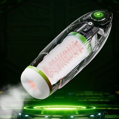 Смарт-мастурбатор BANANASOME ROCKET X7, вібрації, стискання, імітація фрикцій, підігрів