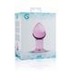 Розовая анальная пробка из стекла Gildo Pink Glass Buttplug No. 27