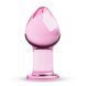 Розовая анальная пробка из стекла Gildo Pink Glass Buttplug No. 27