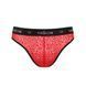 Мужские полупрозрачные трусы Passion 031 Slip Mike S/M Red, под леопард