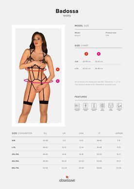 Obsessive Badossa crotchless teddy S/M