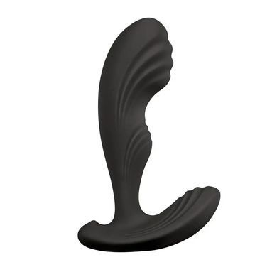 Вібромасажер простати S Pleasures Premium Cozy, чорний, з рельєфною головкою, 10 режимів