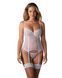 Корсет Obsessive Alissium corset&thong, XS/S, гибкие косточки, открытая спина, стринги в комплекте