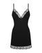 Сорочка та трусики Obsessive Bella Rou chemise & thong XL/2X
