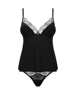 Топ та трусики Obsessive Bella Rou top & panties M/L, топ, трусики