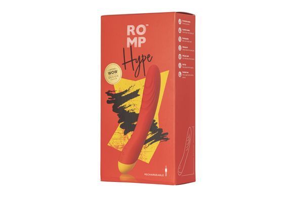 Вібратор для точки G та клітора Romp Hype, гнучкий, особливо м&rsquo;яка головка, 10 варіантів стимуляції