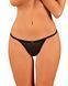 Прозорі стрінги із мереживом Obsessive Celia Noir thong XS/S