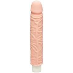 Фаллоимитатор Doc Johnson The D: Shakin D 9 Inch Vibro ULTRASKYN, диаметр 3,8см, плавная регулировка