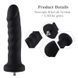 Силиконовый фаллоимитатор для секс-машин Hismith 7.1&Prime; Anal Dildo Black, система KlicLok