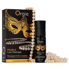 Набір для перлинного масажу Orgie &ndash; Pearls Lust Massage (30 мл), силіконовий гель, намисто